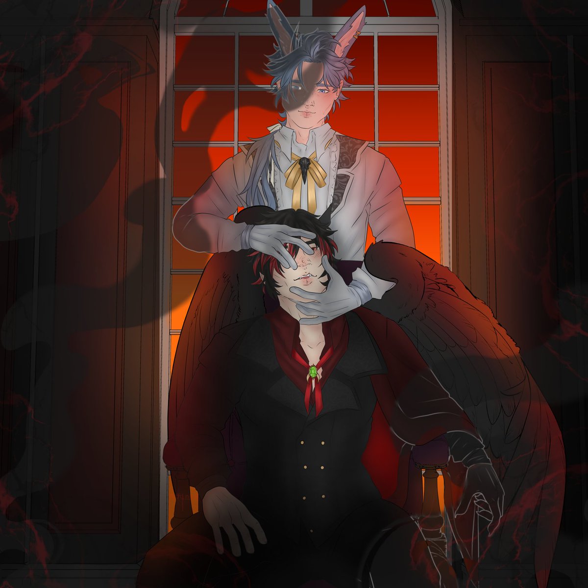 BasilLovage's tweet photo. "No need to worry, my Lord. Your faithful servant will take care of everything. Simply relax."
Thank you @Mythinkal for this lovely piece~
#pngtuber #Vtuber #Basillust https://t.co/GQ40wDhSHS