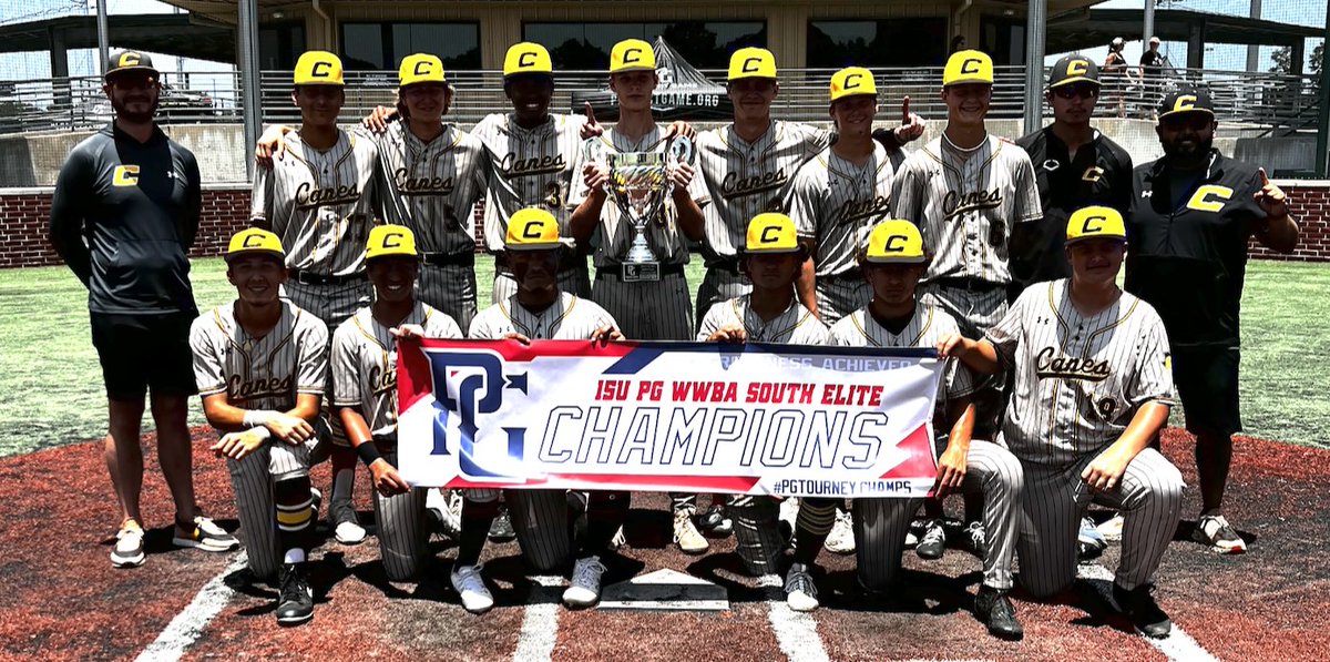 Texas_PG's tweet photo. 2023 15U WWBA South Elite Championship
๐ฅ Canes Southwest Futures
๐ฅ Scorpions Team Easton
๐ MVPitcher- Cody McDaniel
๐ MVP- Jackson Marshall https://t.co/BgSjDefn0L