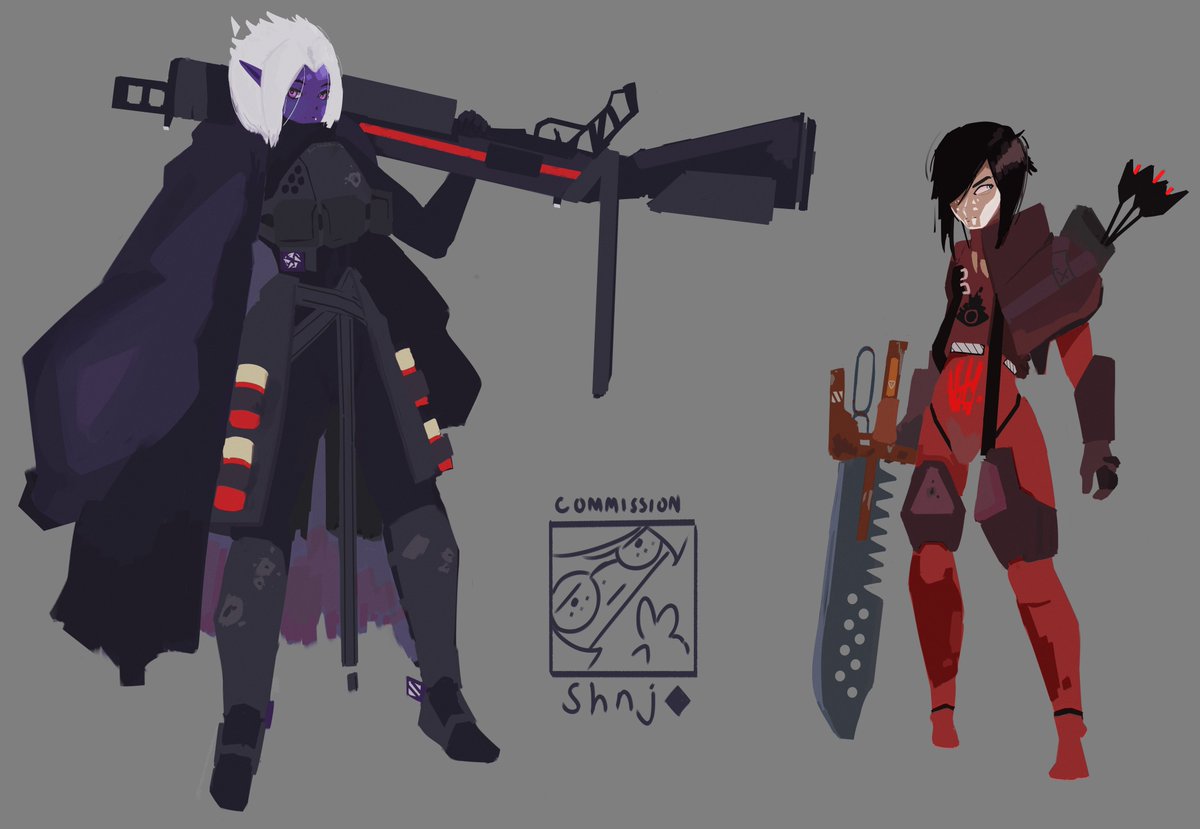 shhhnnj's tweet photo. commission for VEO and cakey of their OCs, Zilva and Dust thank you so much for your patience and support! https://t.co/byQjaRJtkq