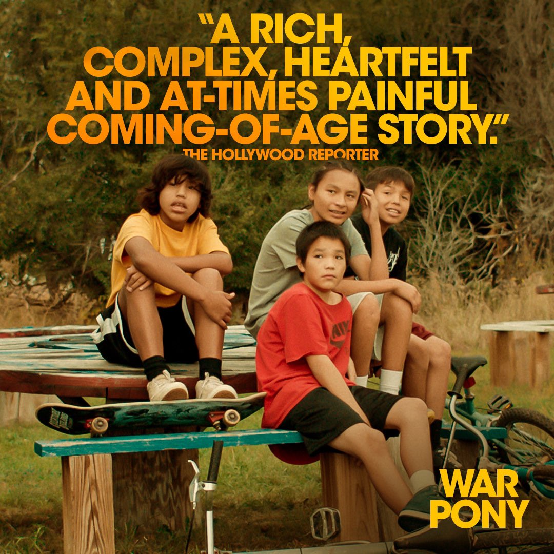 “A rich, complex, heartfelt and at-times painful coming-of-age story.” - <a href="/THR/">The Hollywood Reporter</a> 

#WARPONY - In Theaters and On Demand July 28