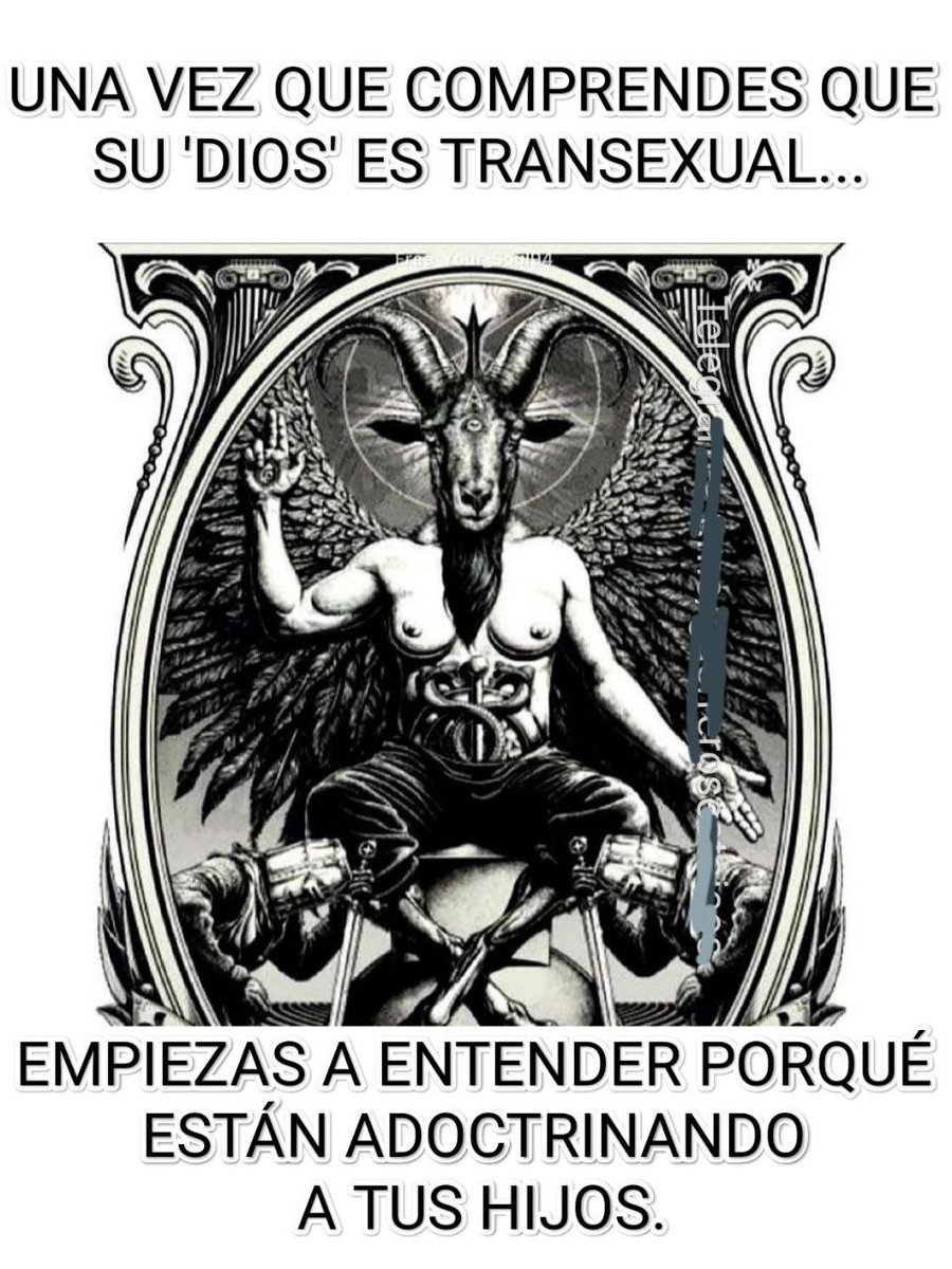 janayaish's tweet photo. Una vez entiendes que su 'dios' es #Transexual, empiezas a entender por qué están adoctrinando a tus hijos... 
#Hollywood #Baphomet
#Transpocalipsis #Transpocalypse
#LGBTI 🌈 #Agenda2030
#MelGibson #JimCaviezel #TimBallard #EduardoVerastegui

Nota: Soy católica Anti-Bergoglio https://t.co/ebRFL202jH
