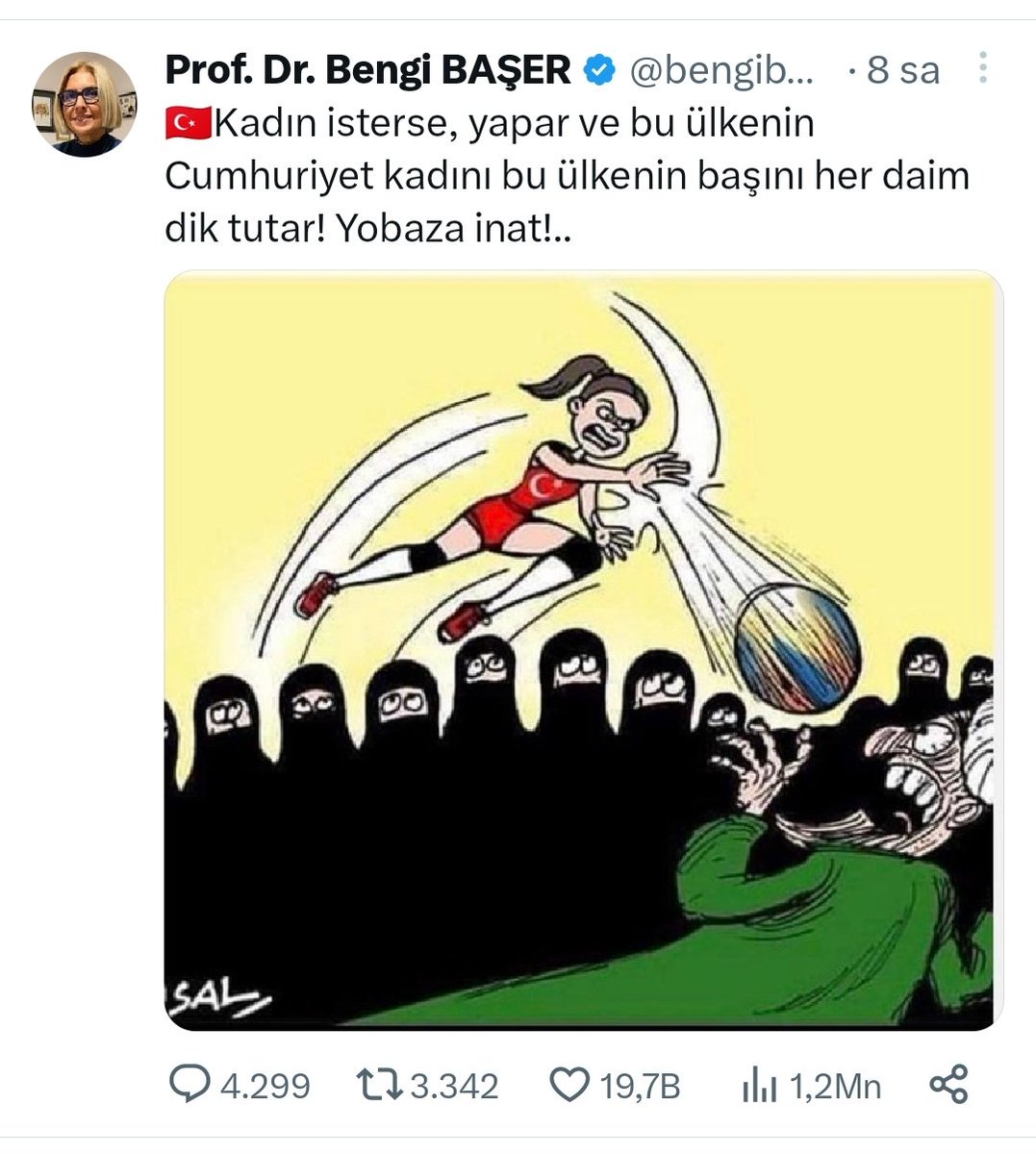 Devletimden isteğim bu kadının profesör ünvanı acilen alınsın Bu nasıl bir aşağılık paylaşım bunu hangi cürretle cesaretle yapar Haydi yeğenler kamuoyu oluşturuyoruz yüklenelim paylaşıma Rt yorum @TC_icisleri @AliYerlikaya @EmniyetGM @SiberayEGM