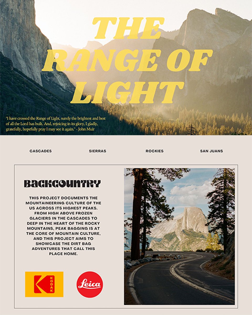 The Range of Light ✨

An analog venture into Yosemite’s land of granite. This project is part of the “Backcountry” series showcasing the dirt bag adventure culture around Americas largest peaks 🏔️

3/4 remaining reserves | .25 Ξ