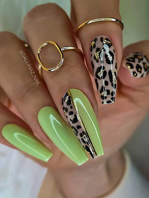 45+ Leopard & Cheetah Print Nails For A Sassy Manicure | Cheetah print nails,  Gel nails, Dipped nails