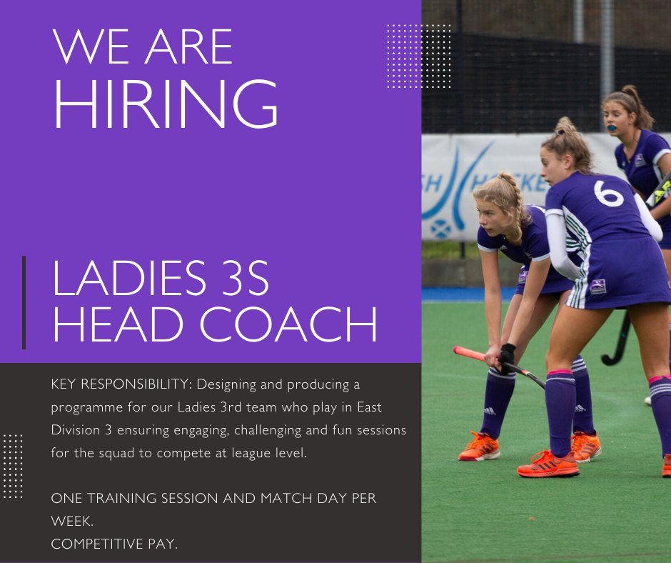 Inverleith Hockey Club (@inverleithhc) on Twitter photo WE ARE HIRING // LADIES 3 HEAD COACH
We have a fantastic opportunity for a coach to run our newly promoted Ladies 3rd team in East Division 3 this season!
If you are interested email rosina.barton@hotmail.co.uk
<a href="/ScottishHockey/">Scottish Hockey</a> <a href="/SHEastDev/">Scottish Hockey East</a> WE ARE HIRING // LADIES 3 HEAD COACH
We have a fantastic opportunity for a coach to run our newly promoted Ladies 3rd team in East Division 3 this season!
If you are interested email rosina.barton@hotmail.co.uk
<a href="/ScottishHockey/">Scottish Hockey</a> <a href="/SHEastDev/">Scottish Hockey East</a>