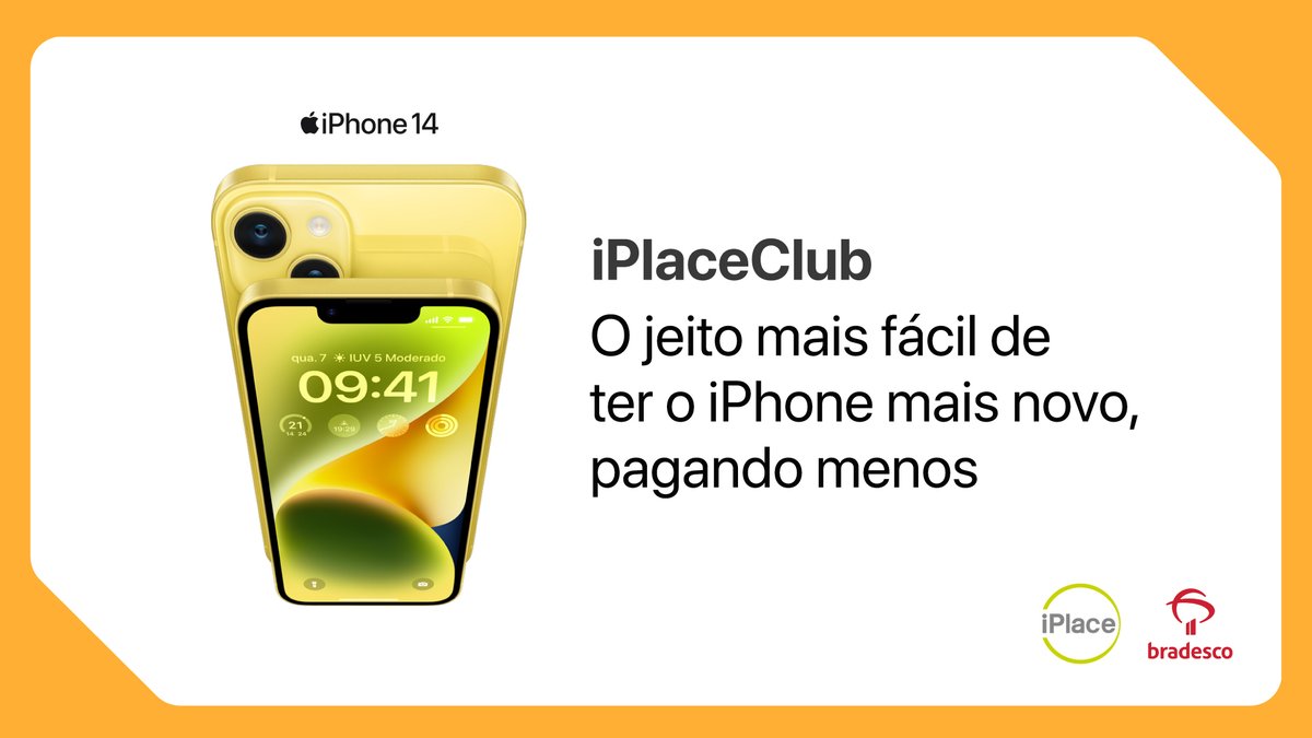 g1's tweet photo. Um serviço de assinatura para você ter o iPhone mais novo, pagando menos. Esse é o #iPlaceClub, uma novidade lançada pela @lojaiplace em parceria com o Bradesco. Saiba como funciona: https://t.co/aLJBDiGYVD #iPlace #Apple #Bradesco #Assinatura #publicidade