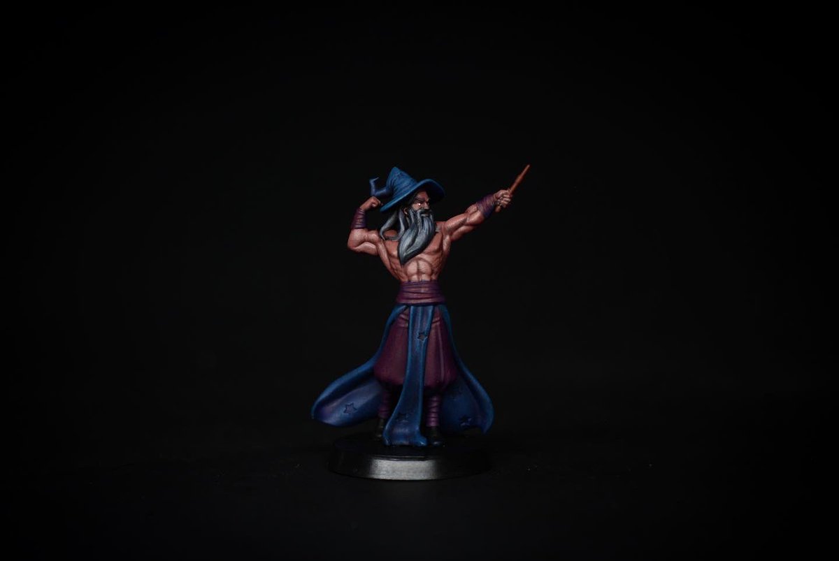 TheKrumz's tweet photo. Buff wizard painted xD 
#dnd #DnD #dnd5e #paintingminiatures #paintingminis #miniaturepainting .#ttrpg #RPG #dndart https://t.co/ibDT34Fqzp