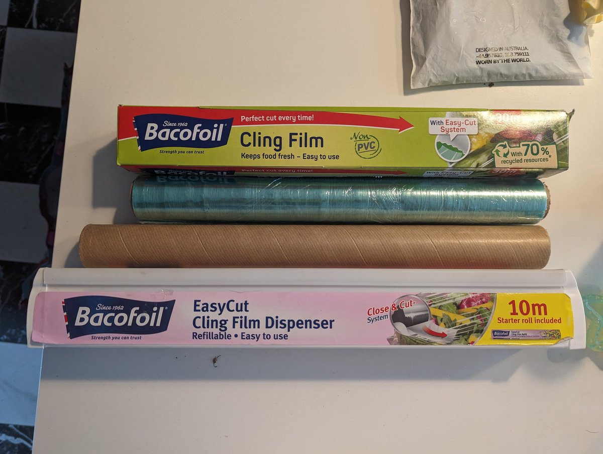 Yes,of course <a href="/ilovebacofoil/">Bacofoil</a> - there's no reason that the roll of clingfilm I bought with the EasyCut system should be compatible with the EasyCut Cling Film Dispenser. It was a ridiculous assumption on my part.