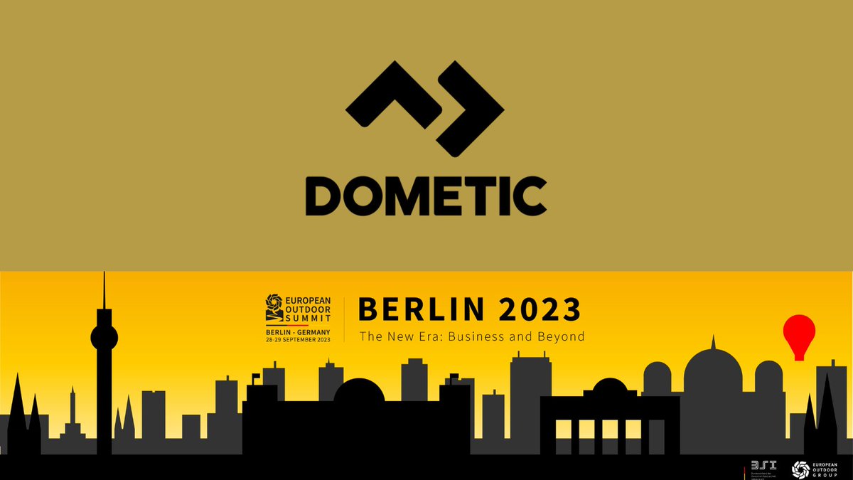 Dometic are once again a sponsor for #eos2023, THANK YOU for your support for the #europeanoutdoorsummit2023 #outdoorindustry @OIA_UK @outdoormarkt @mountainblogit @ispo @AFYDAD @ykkfasteners @ScandOutdoors @EOG_news @Outdoor_Valley