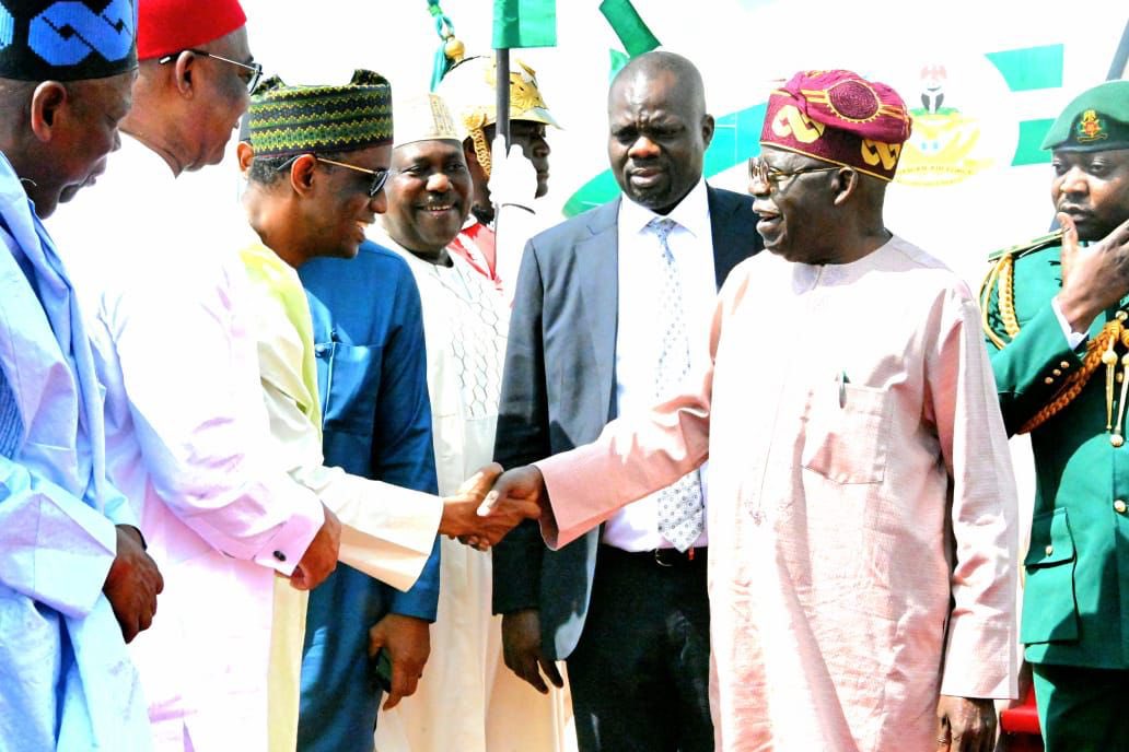 Tumise's tweet photo. President Bola Ahmed Tinubu arrives Abuja after attending the AU 5th mid year coordinating meeting in Nairobi Kenya. #PBATInKENYA https://t.co/Eyr42KeLGP