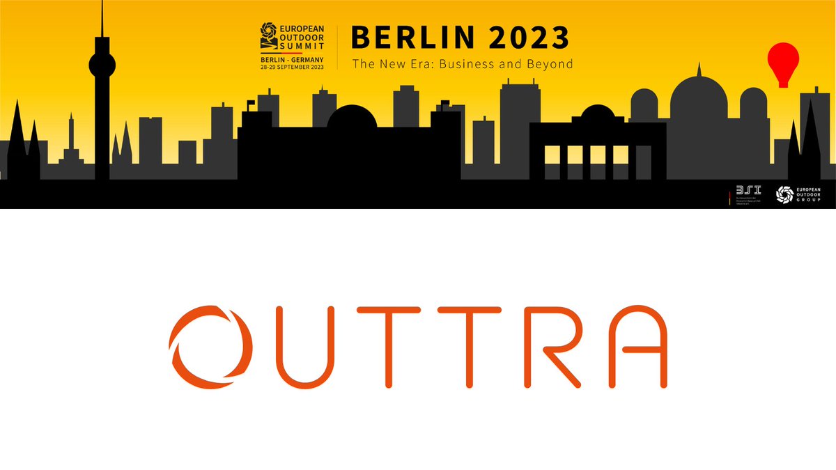 OUTTRA are a massive supporter of #europeanoutdoorsummit2023 and a sponsor for #eos2023, THANK YOU for your support 👏#outdoorindustry @OIA_UK @outdoormarkt @mountainblogit @ispo @AFYDAD @ykkfasteners @ScandOutdoors @EOG_news @Outdoor_Valley