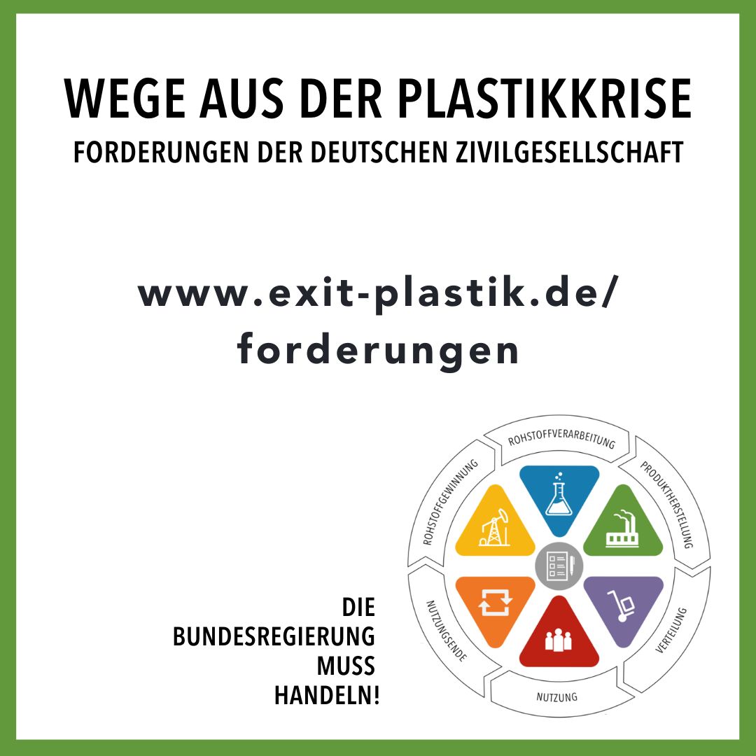 exitplastik's tweet photo. #PlasticFreeJuly 

 #exitplastik: 15 Forderungen an die #Bundesregierung

Forderung 6: Nachhaltiges #Produktdesign!
Produkte müssen langlebig, wiederverwendbar, reparatur- und recyclingfähig designed werden!

Mehr erfahren?  👀 
https://t.co/EefWZvflIn https://t.co/sGZsqJnNEI
