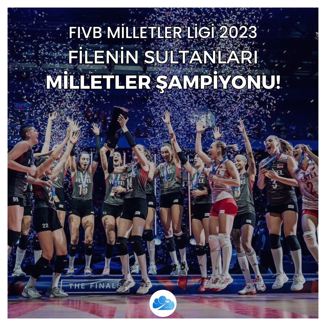 FIVB Milletler Ligi 2023 şampiyonu Türkiye oldu! 🇹🇷 
Filenin Sultanlarını tebrik ediyoruz! 🇹🇷🏐🤍