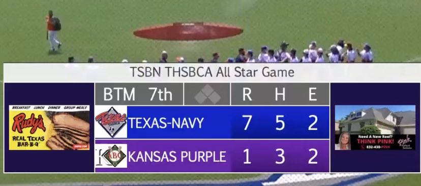 THSBCA's tweet photo. Bill “ Da Man “ Goldberg is excited about a Team Texas Navy Win !! @THSBCA https://t.co/Eh7QAqK1Wt
