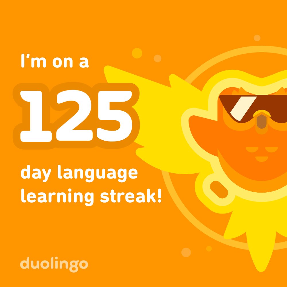 Duolingo is fun #125