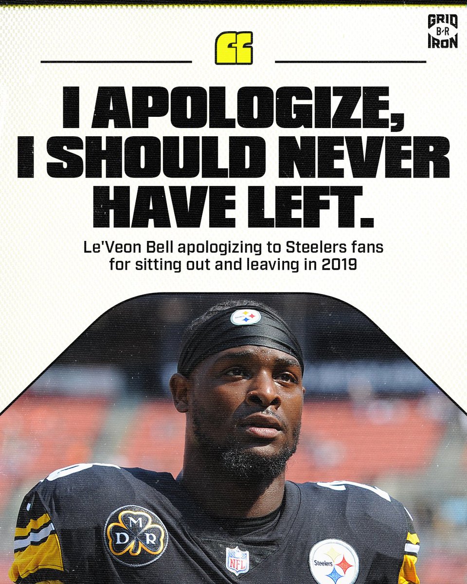 RT @brgridiron: Le'veon Bell says years later it was a mistake leaving the Steelers

Do you agree? https://t.co/RPlTzfMaC2
