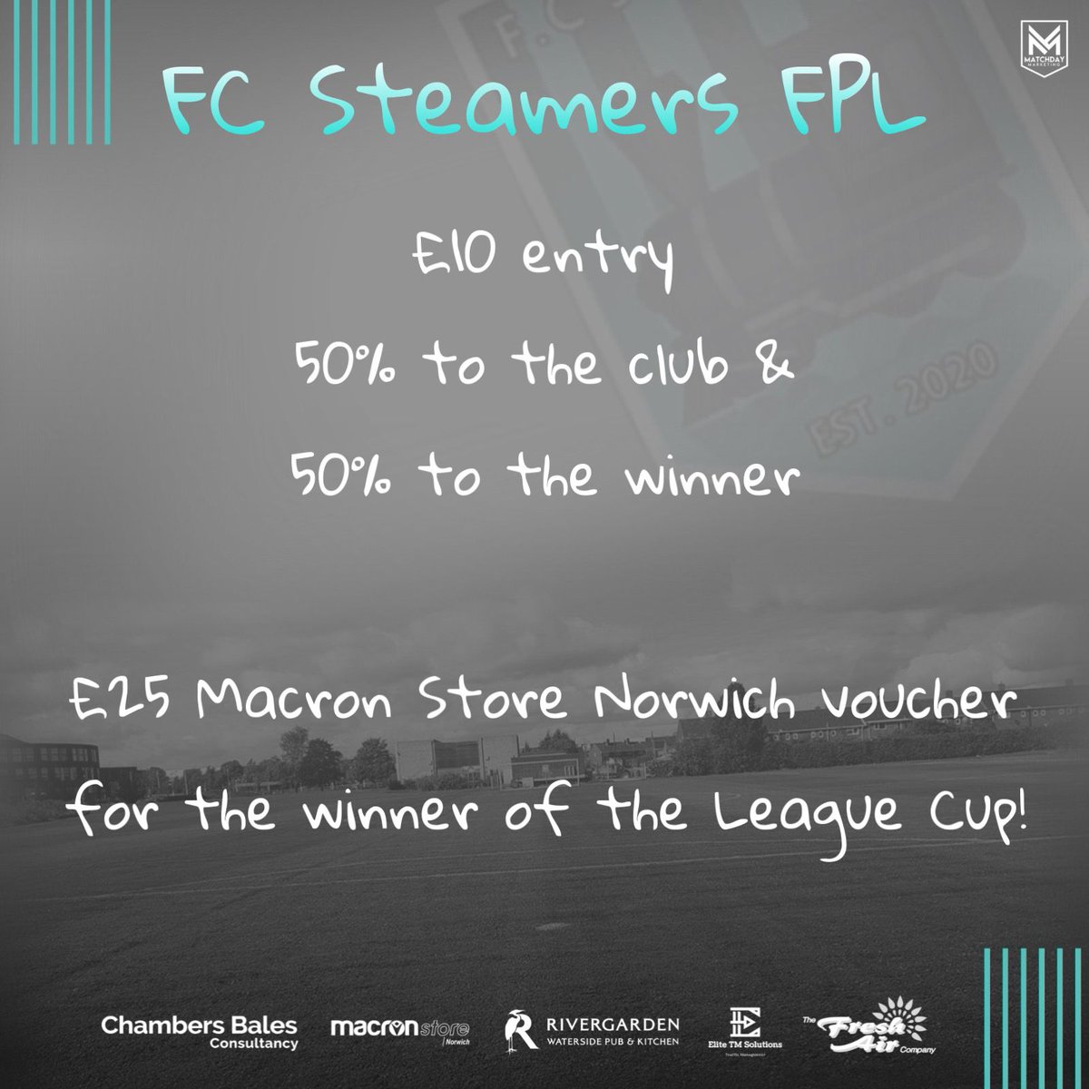 FCSteamers's tweet photo. Steamers @OfficialFPL is back! And this year we've partnered up with @MacronNorwich 🤝

If you fancy joining then send us a DM and we'll send you the details - the more the merrier!

#Steamers 🚂🚂🚂

#FPL #FPLCommunity https://t.co/ADuucLNdtg