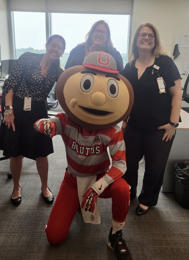 Gretchen A. McNally PhD MPH 🤩(she/her) (@gretchenmcnally) on Twitter photo 👀LOOK 👀who popped by our clinic today?!? <a href="/Brutus_Buckeye/">Brutus Buckeye 🌰</a>!!!! <a href="/OhioState/">Ohio State</a> <a href="/OSUWexMed/">The Ohio State University Wexner Medical Center</a> <a href="/OSUCCC_James/">The James</a> <a href="/OSUHematology/">Ohio State Hematology</a> 👀LOOK 👀who popped by our clinic today?!? <a href="/Brutus_Buckeye/">Brutus Buckeye 🌰</a>!!!! <a href="/OhioState/">Ohio State</a> <a href="/OSUWexMed/">The Ohio State University Wexner Medical Center</a> <a href="/OSUCCC_James/">The James</a> <a href="/OSUHematology/">Ohio State Hematology</a>