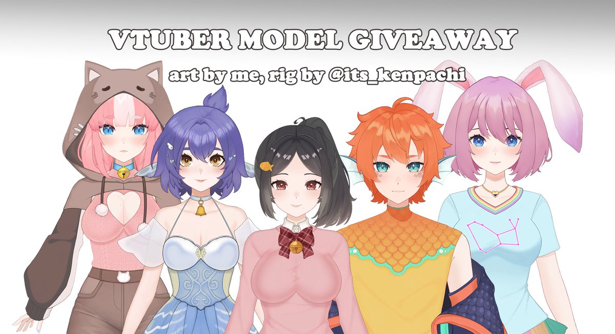 kyoko_nya's tweet photo. ✩VTUBER MODEL GIVEAWAY✩

Prize: fully rigged bust up model

Ends on July 25.

I will provide the artwork, and @its_kenpachi will rig it!

Rules: 
- No AI references
- Like
- Retweet
- Follow @its_kenpachi
- Follow @kyoko_nya
- Leave a comment with your PNG!

 #raffle #live2d https://t.co/z6NxmrfByP