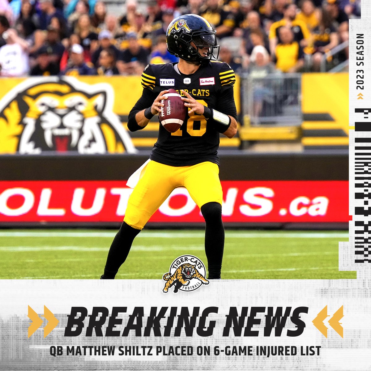 QB Taylor Powell will start for the @Ticats this Friday against Toronto. (h/t @TSNScianitti) 🗞️ bit.ly/43sBBac #CFL