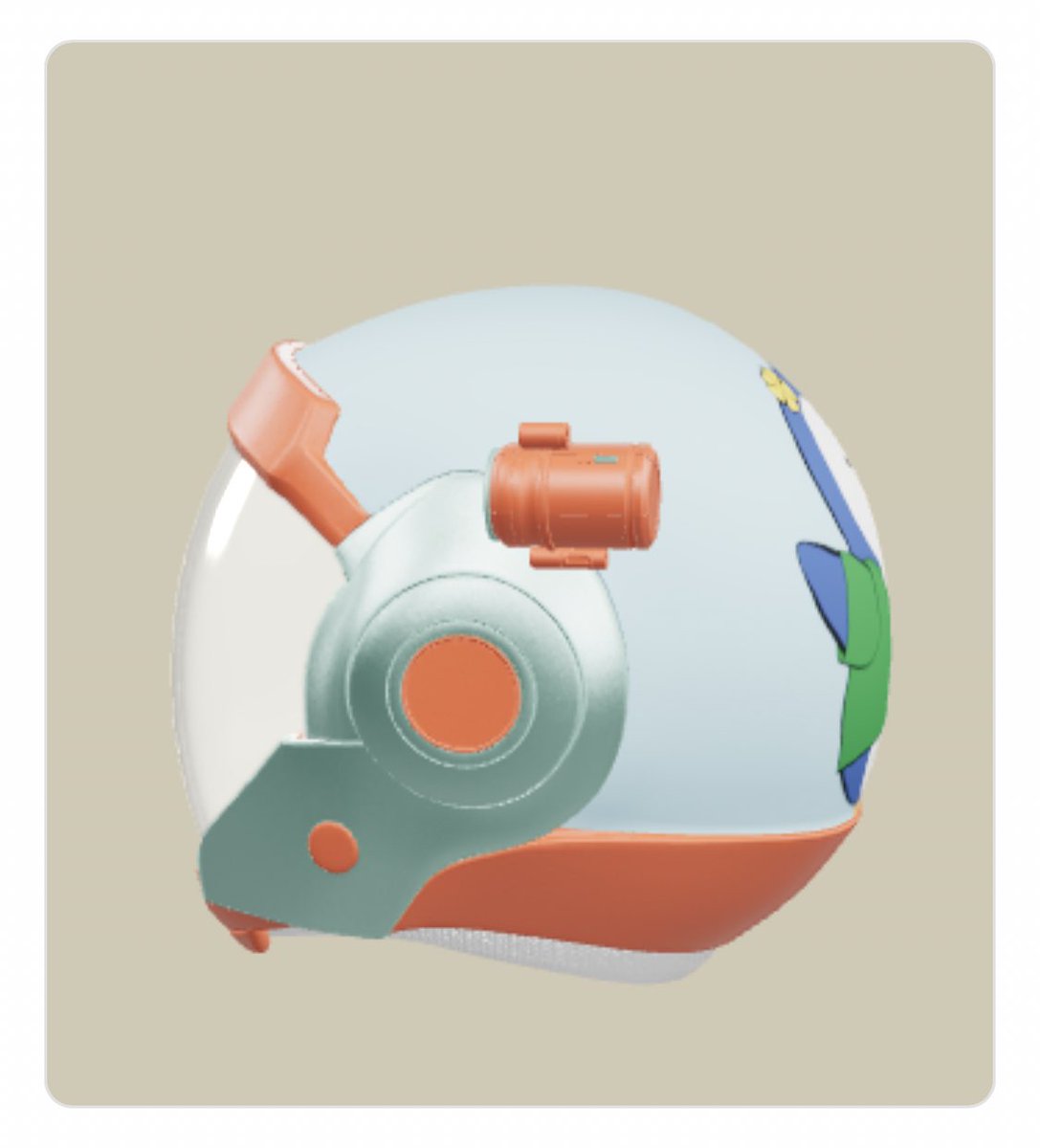 apanachi_nft's tweet photo. Some more views of my customized helmet for the @bedu_io and @2117_io #customHelmetContest with my cuty pudgy Paula 🎈 https://t.co/Ji4kYk5YQ4