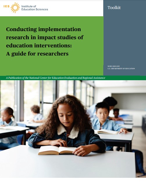 Impact studies of education interventions should also include an examination of implementation to ensure that findings can be useful in informing practice. Check out this <a href="/IESResearch/">IES Research</a> implementation research toolkit for more information. ies.ed.gov/ncee/pubs/2023… #ResearchTools