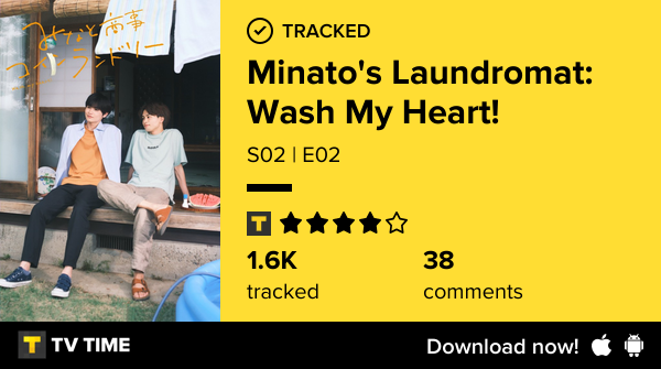 hungryandhappy's tweet photo. I've just watched episode S02 | E02 of Minato's Laundromat: Wash My Heart!!  https://t.co/TK0miDppqW #tvtime https://t.co/fnzhU4xExE