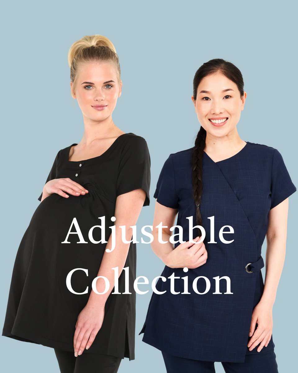 La_Beeby's tweet photo. Shop ADJUSTABLE: https://t.co/A7ctWp1dmF ✨ 
⠀
Enjoy fully adjustable design details so that you can find your perfect desired fit for all day confidence &amp; comfort! 
⠀
#adjustabletunic #maternitytunic #salonwear #hairdresseruniform https://t.co/X14PYl2i2f