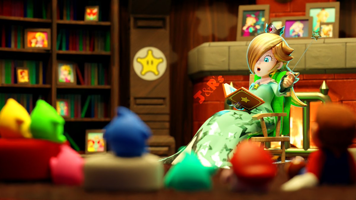 Storytime! 📖✨🩵👑
--------------------
#Rosalina #PrincessRosalina #SuperMarioGalaxy