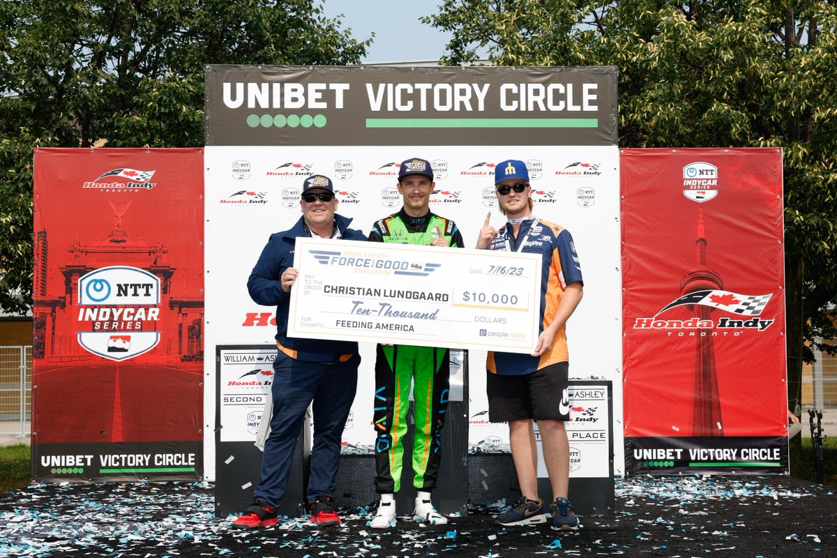 _PeopleReady's tweet photo. Congrats to @lundgaardoff and the @RLLracing team on his win at the Honda Indy Toronto! We're thrilled that a portion of the #ForceforGoodChallenge prize winnings will support Feeding America and their mission to ensure equitable access to nutritious food for all in America. https://t.co/LNCgRp7gTS