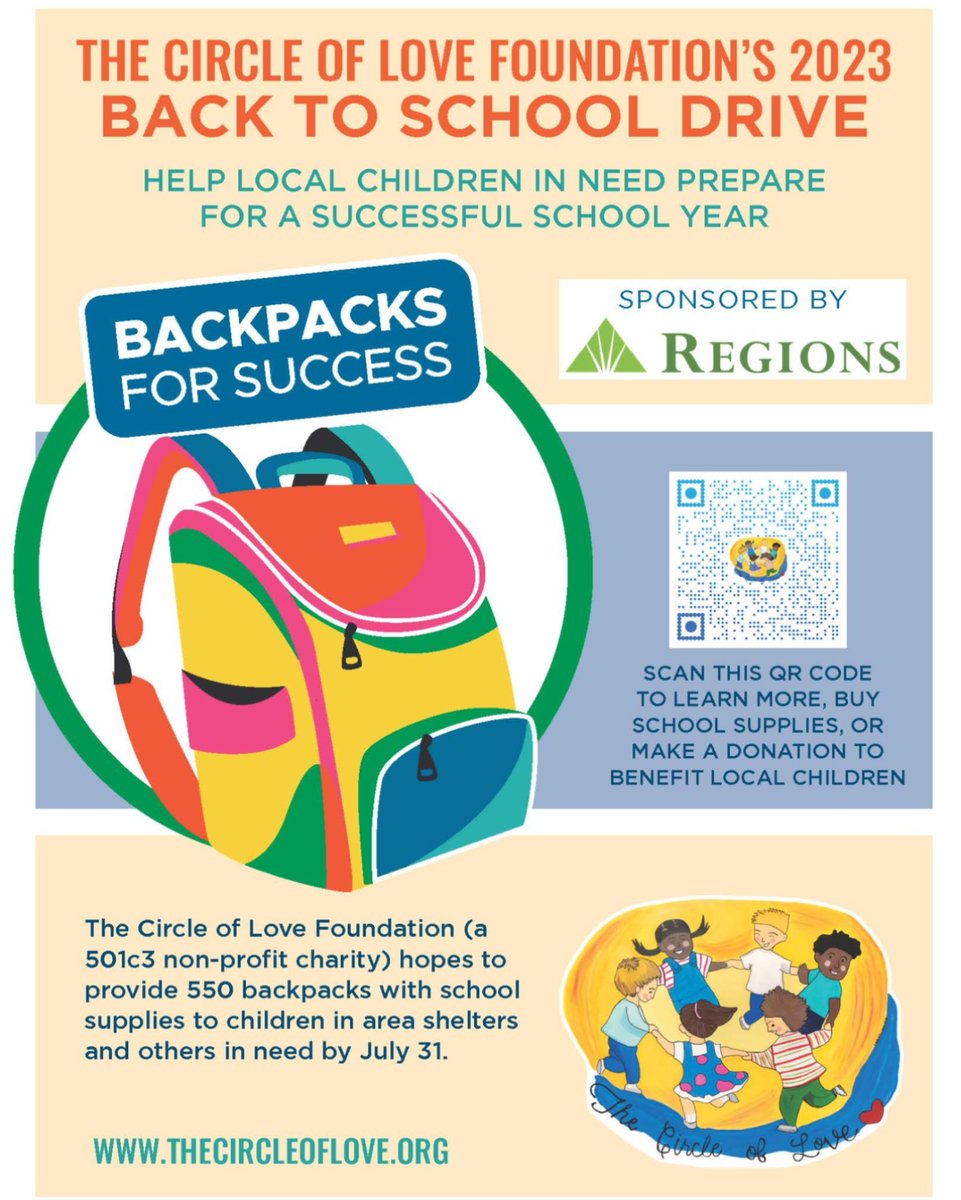 TWO WEEKS LEFT! Our Backpacks for Success Drive only has two weeks left! Visit thecircleoflove.org to donate through Amazon, PayPal, or see supply lists that buy from and then come drop off. #donatetoday #thecircleoflove