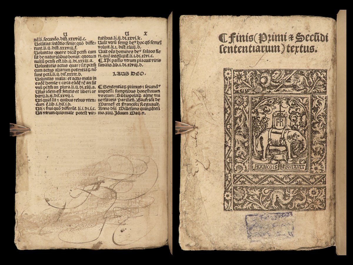 SchilbRareBooks's tweet image. 1514 Peter Lombard&apos;s &quot;Sentences&quot;. ow.ly/peZQ50Pe35c

#Theology #Trinity #Incunable #Provenance #RareBooks #SchilbAntiquarian #Story #Books #Reading #History #VintageBooks #Bibliophile #OldBooks #BookHaul #Booktok #InstaBooks #Bookstagram #BookHunters #RareBookDealer