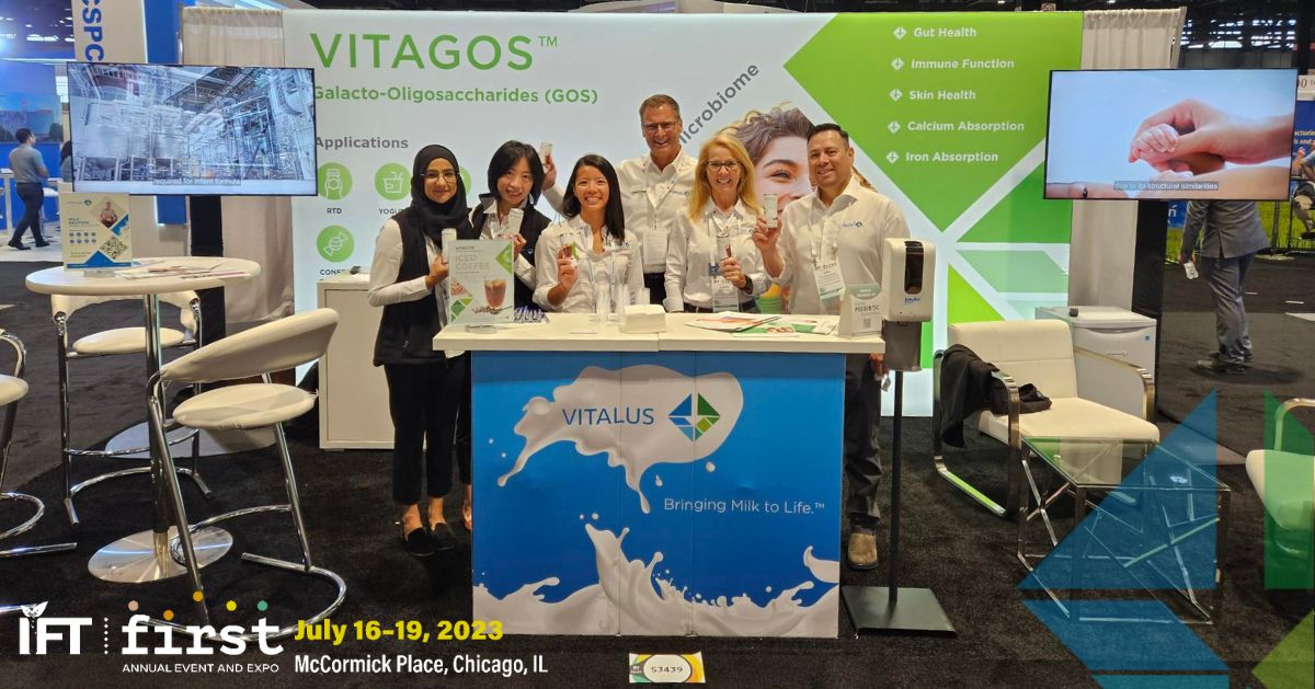 @VitalusDairy is at IFT First, and we want to connect with you! Visit us at booth #S3439 to talk to our team about how our products can fit into your applications! 

#IFTFirst
#BringingMilktoLife
#ImprovingLives