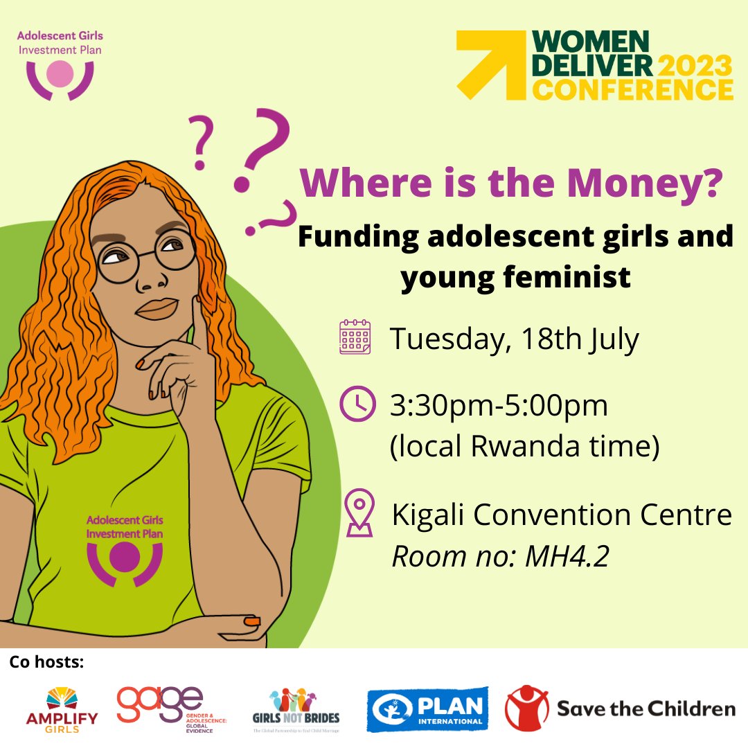 In 2020, only 5.47% of global official development assistance was targeted to gender & adolescents. Yet, 25-30% of LMICs are youth We're excited to partner with @AdolescentPlan to address this funding gap by showcasing the need for direct investment in girls at #WD2023 tomorrow!