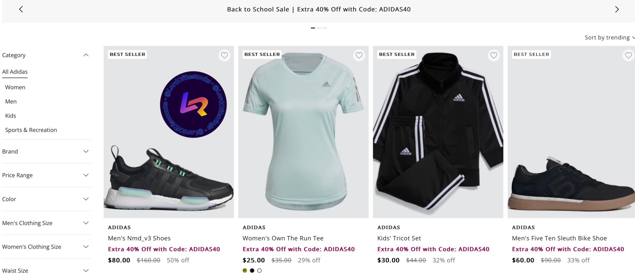 Lord Of Savings Hot Deals Discounts More on X Take An Additional 40 Off Adidas via Shop Premium Outlets Use code ADIDAS40 at checkout https t KdnF9G1yyw LRDeal