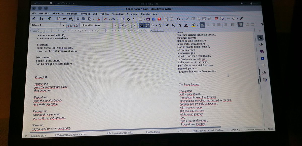 leonfaesulis's tweet image. 38 pages of poetry..
better first the original version in Italian and then in English or the other way around?
what do you say?

#write3 #poetryNFT