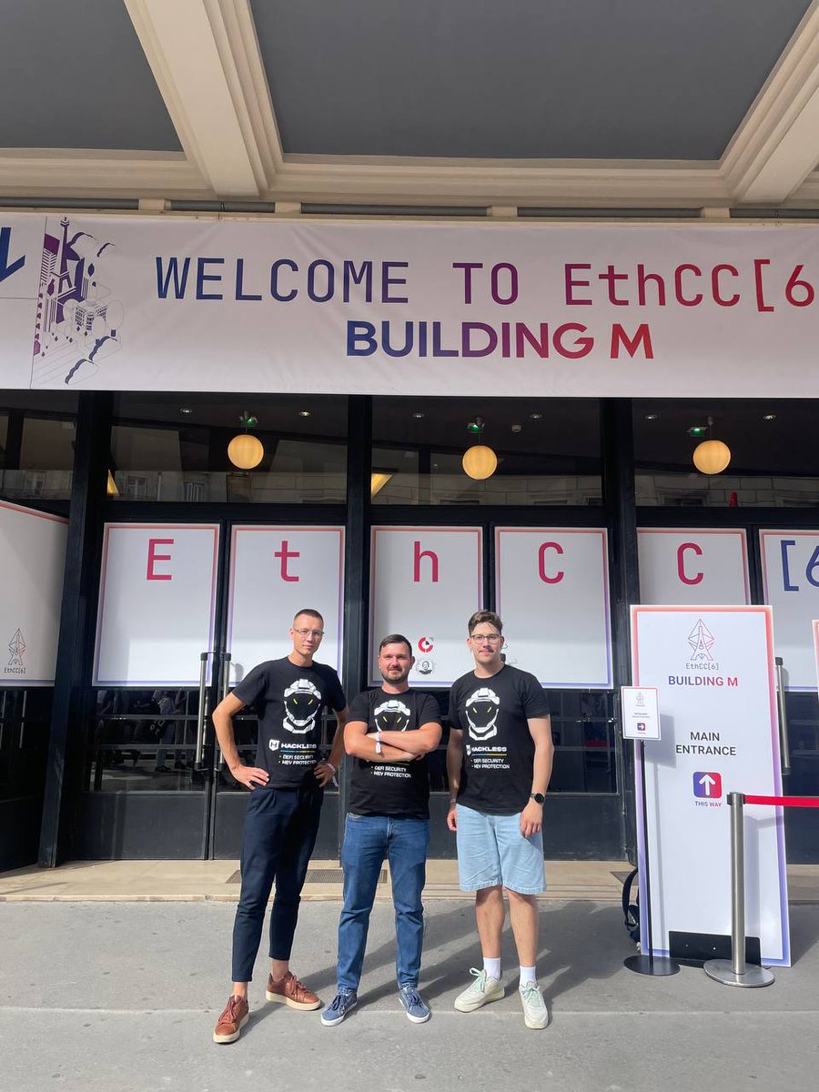 hackless_defi's tweet image. The sun is shining brightly in Paris, setting the perfect backdrop for an incredible day ahead! ☀️

Our Hackless team is on the ground and ready to make waves at @EthCC! 💪🔥

If you&apos;re at the event, be sure to swing by and connect with our team. We&apos;d love to chat, share ideas,…