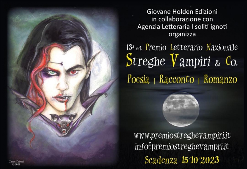 🔺 Scadenza 15/10/2023
Premio Letterario Nazionale Streghe Vampiri &amp; Co.: concorso romanzi, racconti, poesie (opere inedite) "di genere" horror, fantasy, fantastico con premi in pubblicazione 📚
▶️ concorsi-letterari.it/concorso-lette…
