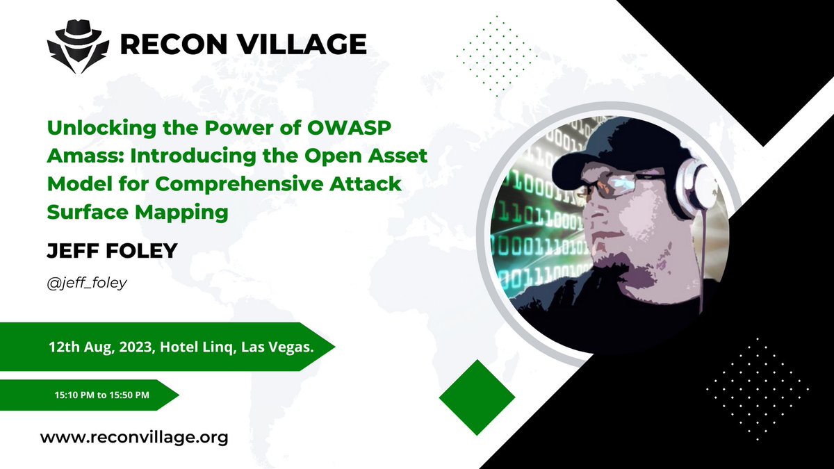 🔓 Discover the power of <a href="/OWASP/">OWASP® Foundation</a> Amass! Join <a href="/jeff_foley/">Jeff Foley</a> at <a href="/ReconVillage/">Recon Village</a>, <a href="/DEFCON/">DEF CON</a> 31 for an enlightening talk on "Unlocking the Power of OWASP Amass: Introducing the Open Asset Model for Comprehensive Attack Surface Mapping." 

#Recon #OWASPAmass #recon2023