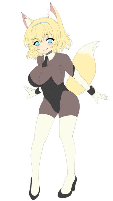 ぴっちりケモミミロリィ巨乳ちゃんの下描きです(*'ω`) 