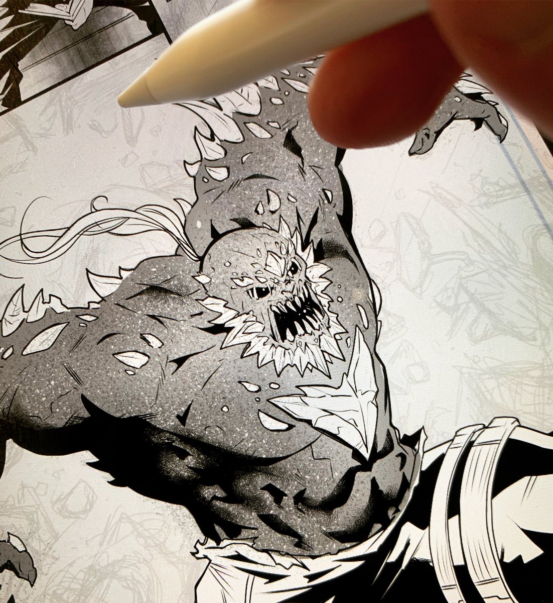 Another WIP 

Anybody know this guy? Apparently he was  in some big  Superman story a while back. 😜

#superman #doomsday #supermanandlois  #myadventureswithsuperman #dccomics #comics #comicart #digitalart #clipstudiopaint #dccosplay #dccollectibles