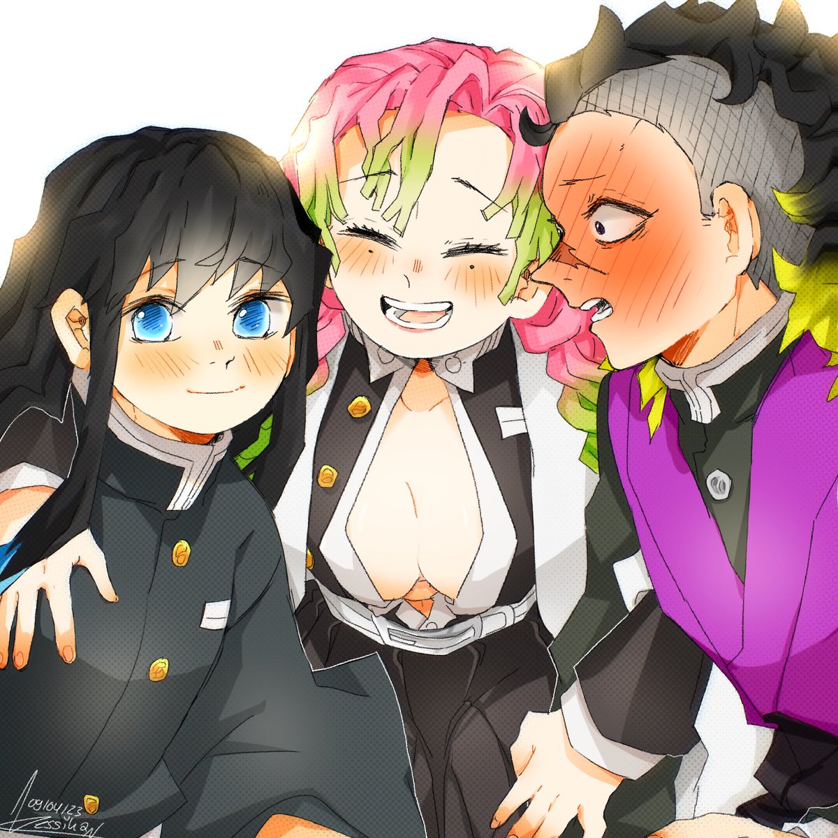 neriqu11's tweet image. Welp I've been gone for months
Time to post all the art I did in the meantime ✨
This drawing was to celebrate the start of season 3 of kny, how ironic that it has already ended  
#kny #DemonSlayer #kimetsunoyaiba