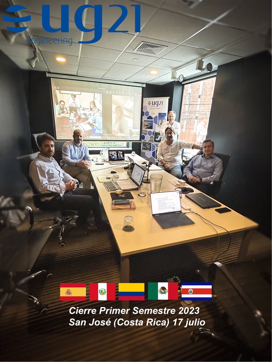 UG21Engineering's tweet photo. Arrancamos en Costa Rica la reunión de los directores de #UG21 para analizar el desempeño de nuestra firma en el primer semestre y evaluar nuestro objetivo de cierre de 2023
Estamos inmersos en un PE #Horizonte2025.
Nuestro presidente @ozgurunay coordina personalmente estos días https://t.co/pNZnl1NWYY