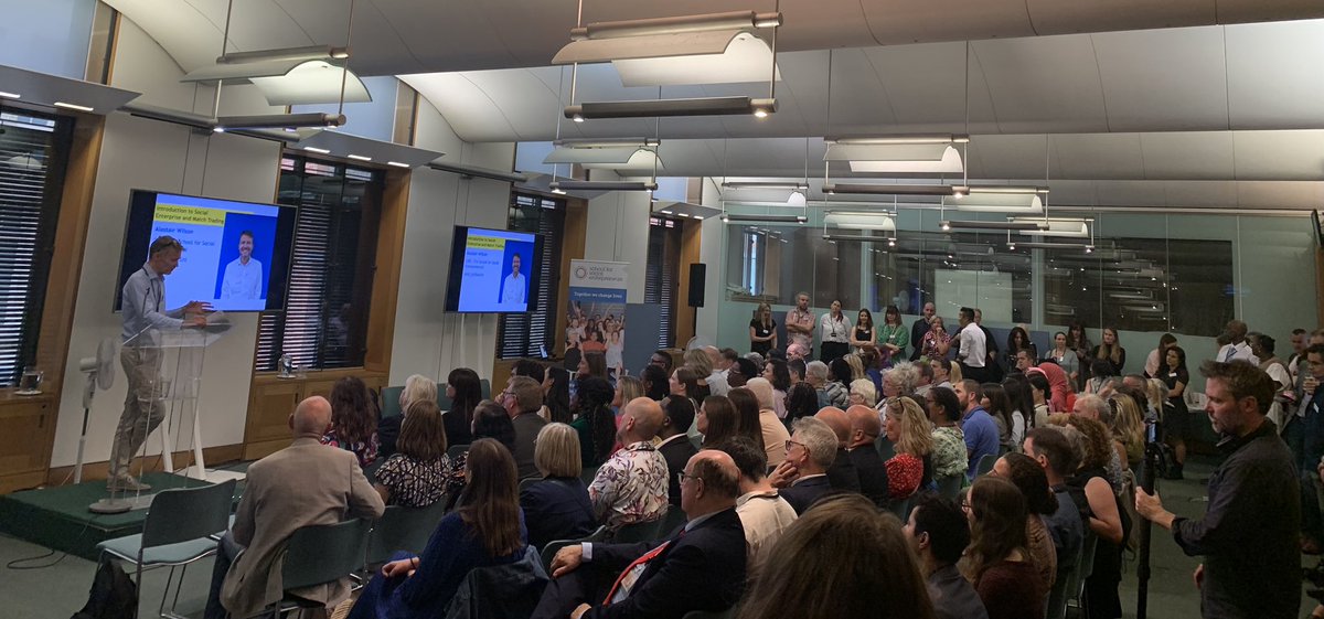 Great discussion on #SocEnt & #matchtrading with @SchSocEnt @TSIConsultancy @si_access At the House of Commons, standing room only. @jogideon @stephenctimms @Ali_SchSocEnt