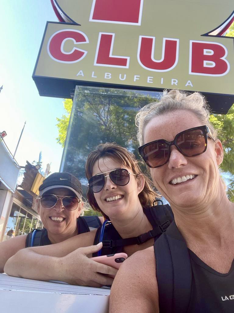 RecruitmentSBS's tweet photo. 14-mile walk in Portugal! 🚶🏻‍♀️ Even when on holiday Hayley, Anne - Marie &amp; Gill are still training hard for the 25k walking challenge! Now over halfway to reaching their £3000 target in aid of @TheBHF!  All donations grateful ❤️ https://t.co/TByCC8hnTH https://t.co/C3vwAILL72