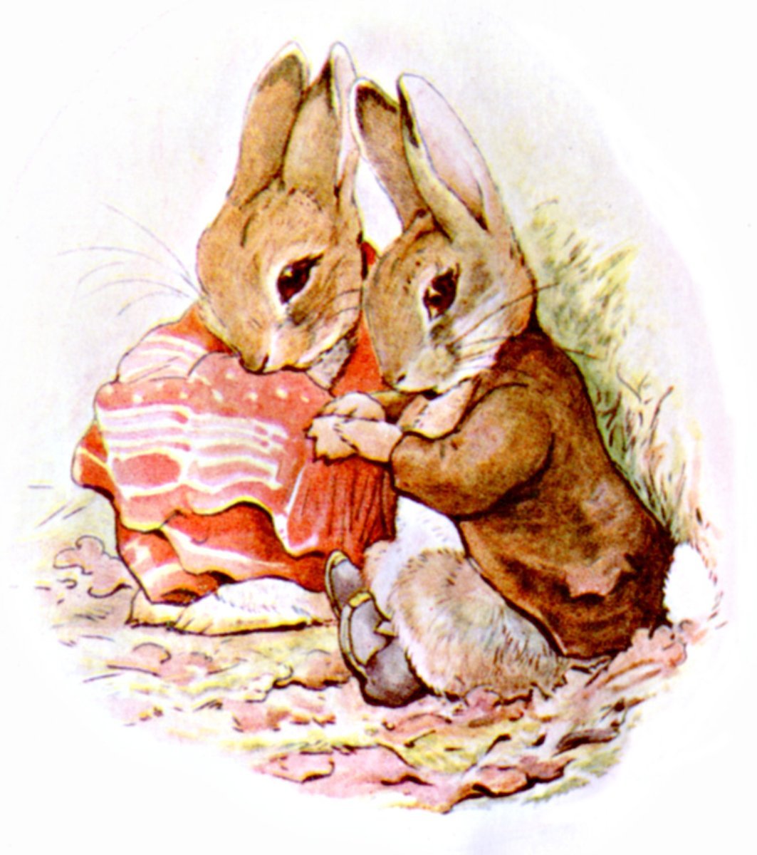 ListenAtBedtime's tweet photo. Tonight's #FeaturedStory is The Tale of Benjamin Bunny by Beatrix Potter, a story about Peter and his cousin Benjamin's quest to get Peter's clothes back from Mr. McGregor's garden 🥕 Say, "Alexa, play Bedtime Stories" to listen now! https://t.co/GF5l4P93mw