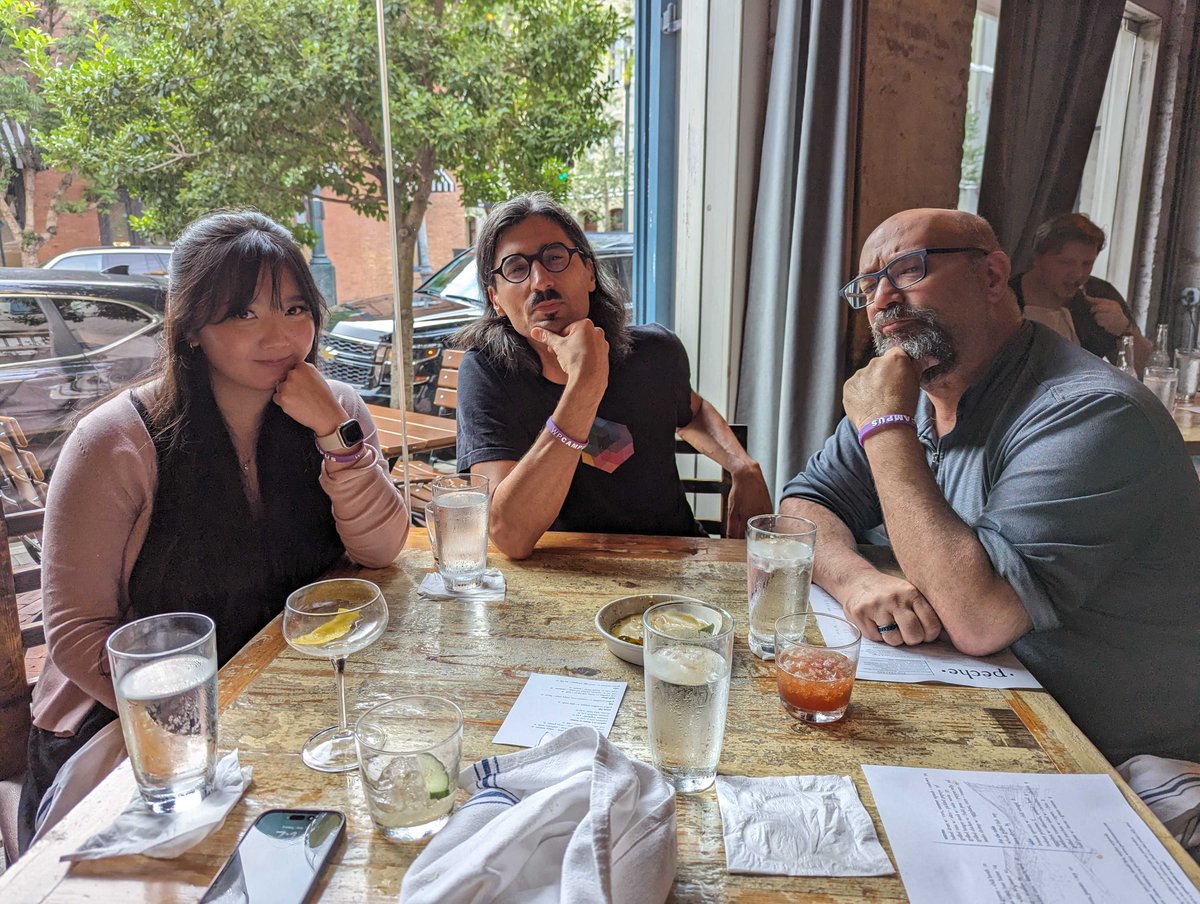 This crew!  🤣🤔

#wpcampus was both serious and fun! 
We can't wait to share our team's deep thoughts about
#WordPress #Gutenberg and #a11y!