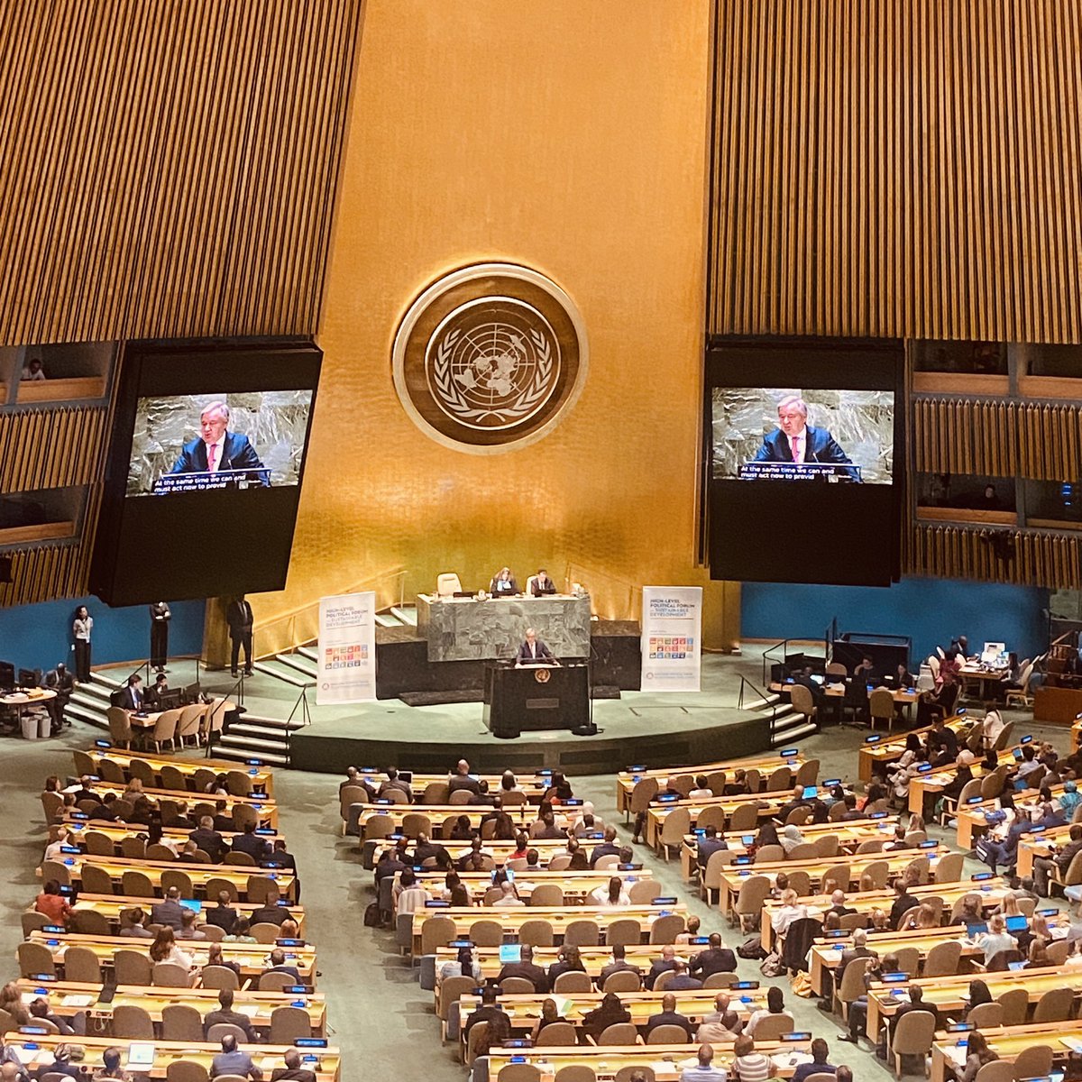 together we can deliver. let’s make this year count. lets keep the promise <a href="/antonioguterres/">António Guterres</a> <a href="/UN/">United Nations</a> #HLPF #HLPF2023 #SDG