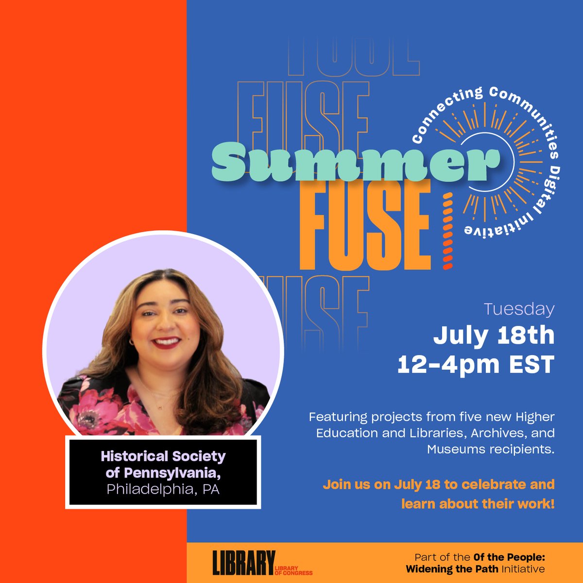 historicalpa's tweet photo. We recently announced that HSP has received a grant from the Library of Congress to launch our first podcast, Resurrecting Voices: The Philadelphia Black Experience. Tomorrow at 12 PM, HSP will present on the podcast at the LOC's Summer Fuse: https://t.co/w0PWLZEzEd.
#OnlyAtHSP https://t.co/vmX6eUikW8