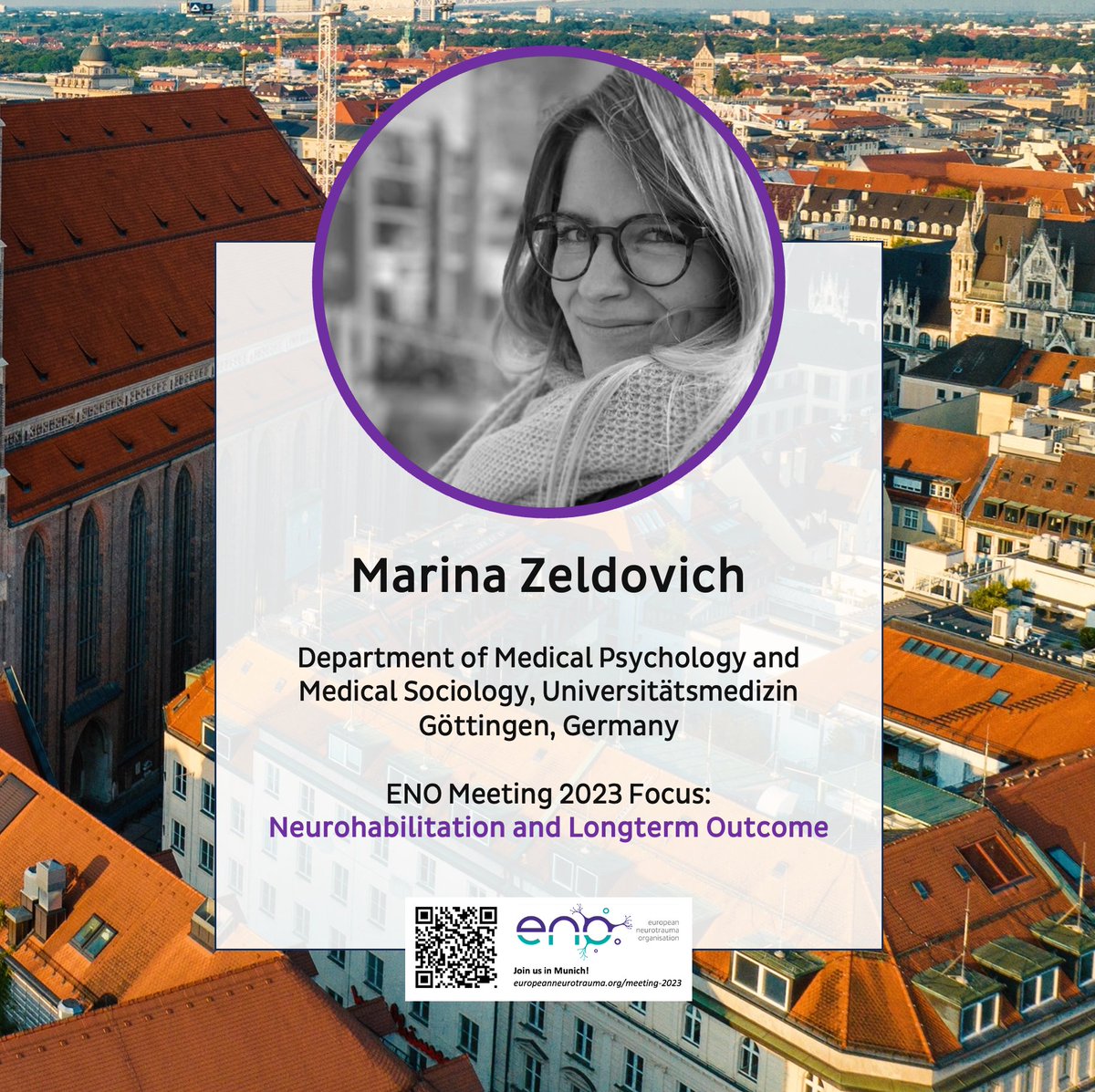 Join us for three days filled with knowledge, networking, and growth. We are thrilled to welcome <a href="/ZeldovichM/">Marina Zeldovich</a>, who will speak on the topics of neurorehabilitation and longterm outcomes in regard to neurotrauma. 

Mark your calendars for the 18-20th October, see you in Munich! 
🧠